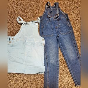*Size 6* Bundle of 2 Overalls*1 Pant/1 shorts*Art Class and Osh Kosh*